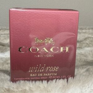Coach Wild Rose Eau de Parfum Pink Box with Gold Foil